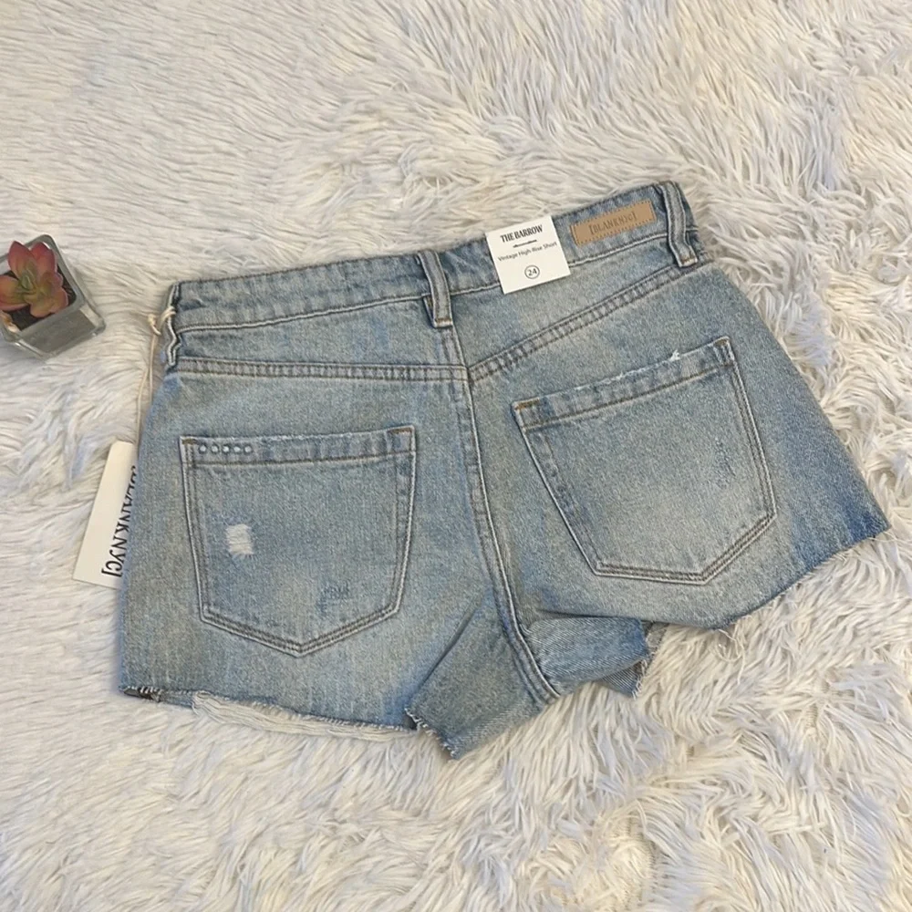 NWT BlankNYC Revolve The Barrow High Rise vintage jean shorts women size 24